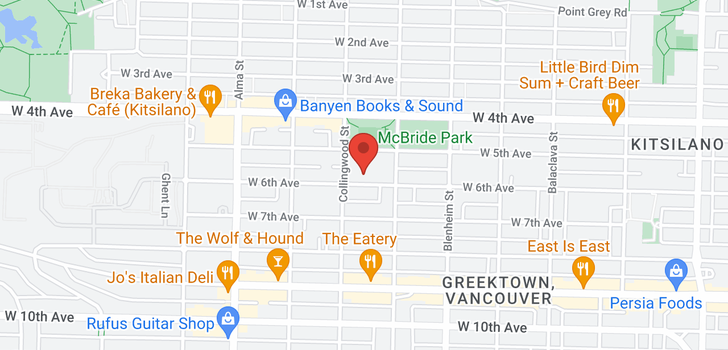 map of 3449 W 6TH AVENUE